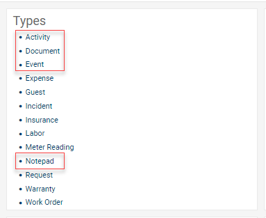Activity Types