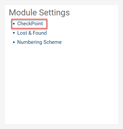 module settings